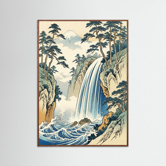 Oak Dark Roaring Waves Fuji