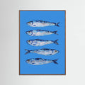Poster Sardines on Blue – poster e stampa artistica