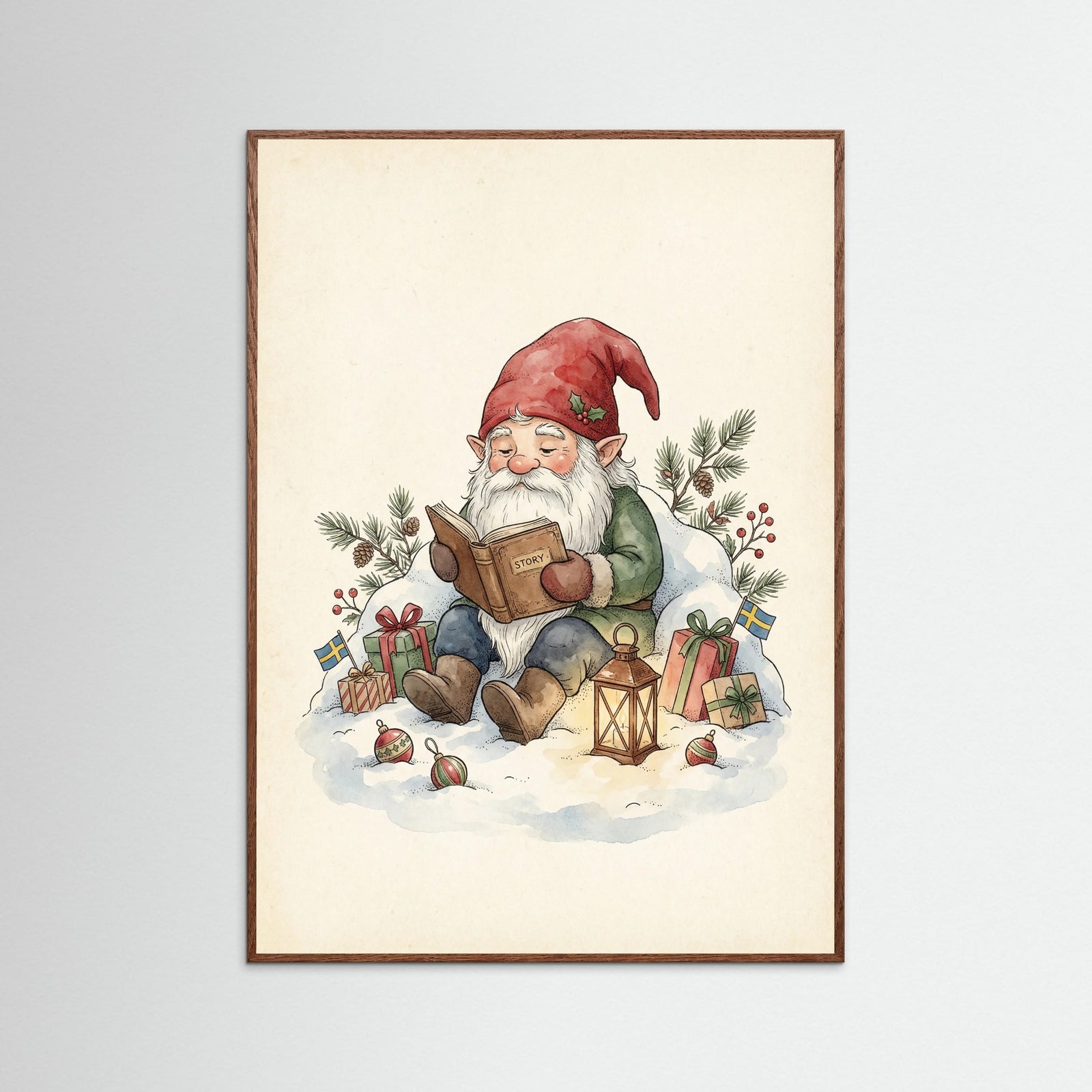 Oak Dark Scandinavian Holiday Gnomes