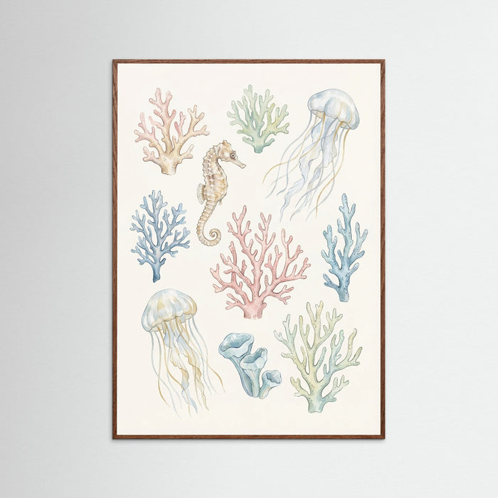 Oak Dark Seashell Serenity