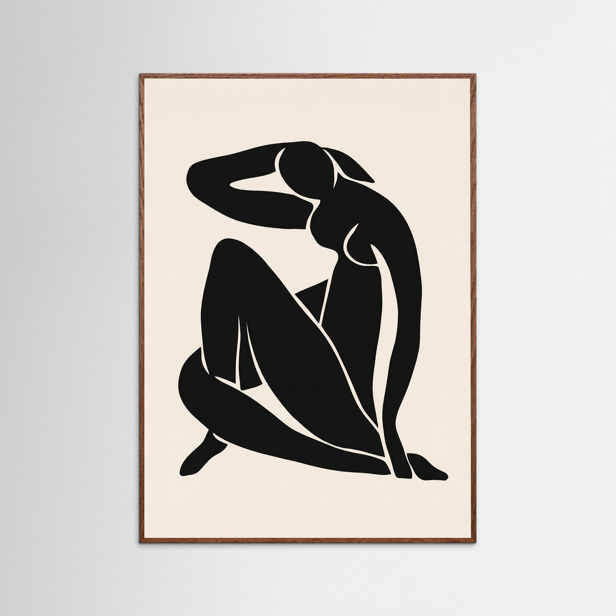 Oak Dark Seated Silhouette