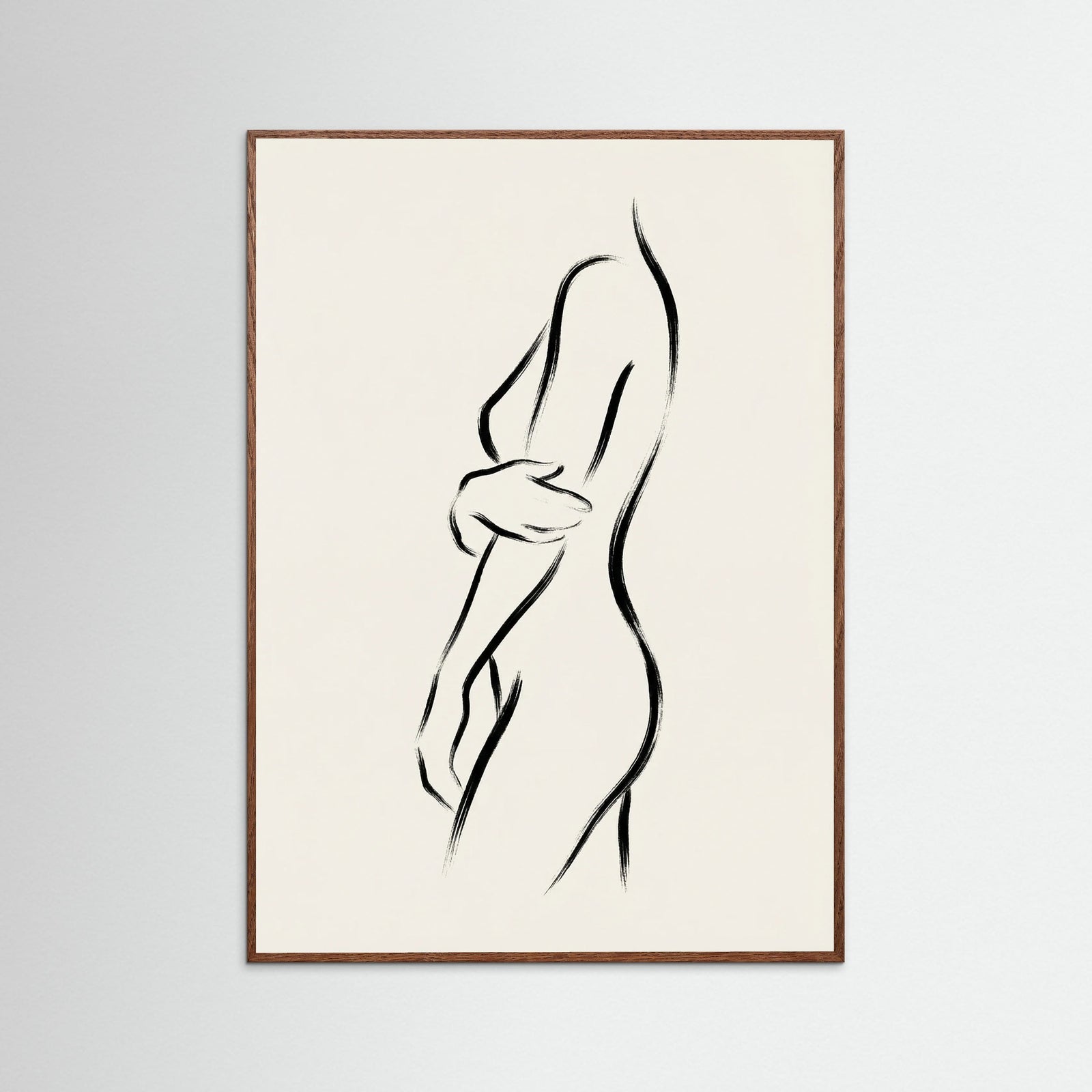 Oak Dark Seated Silhouette