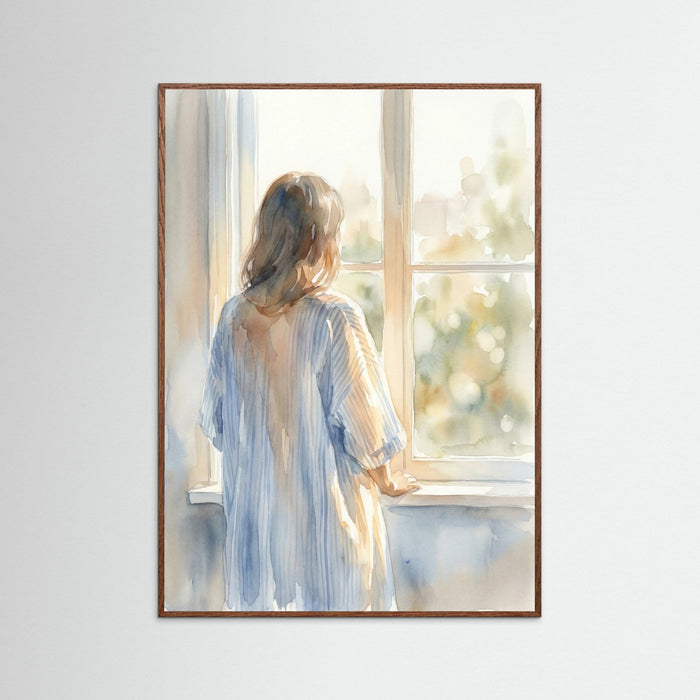 Seated Stripes – poster and art print