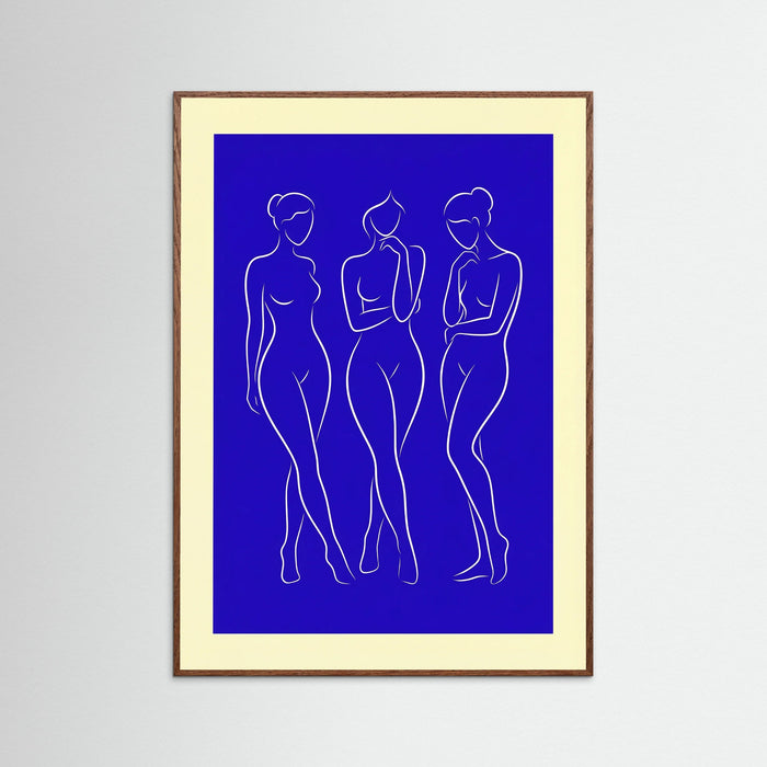 Oak Dark Serene Blue Form