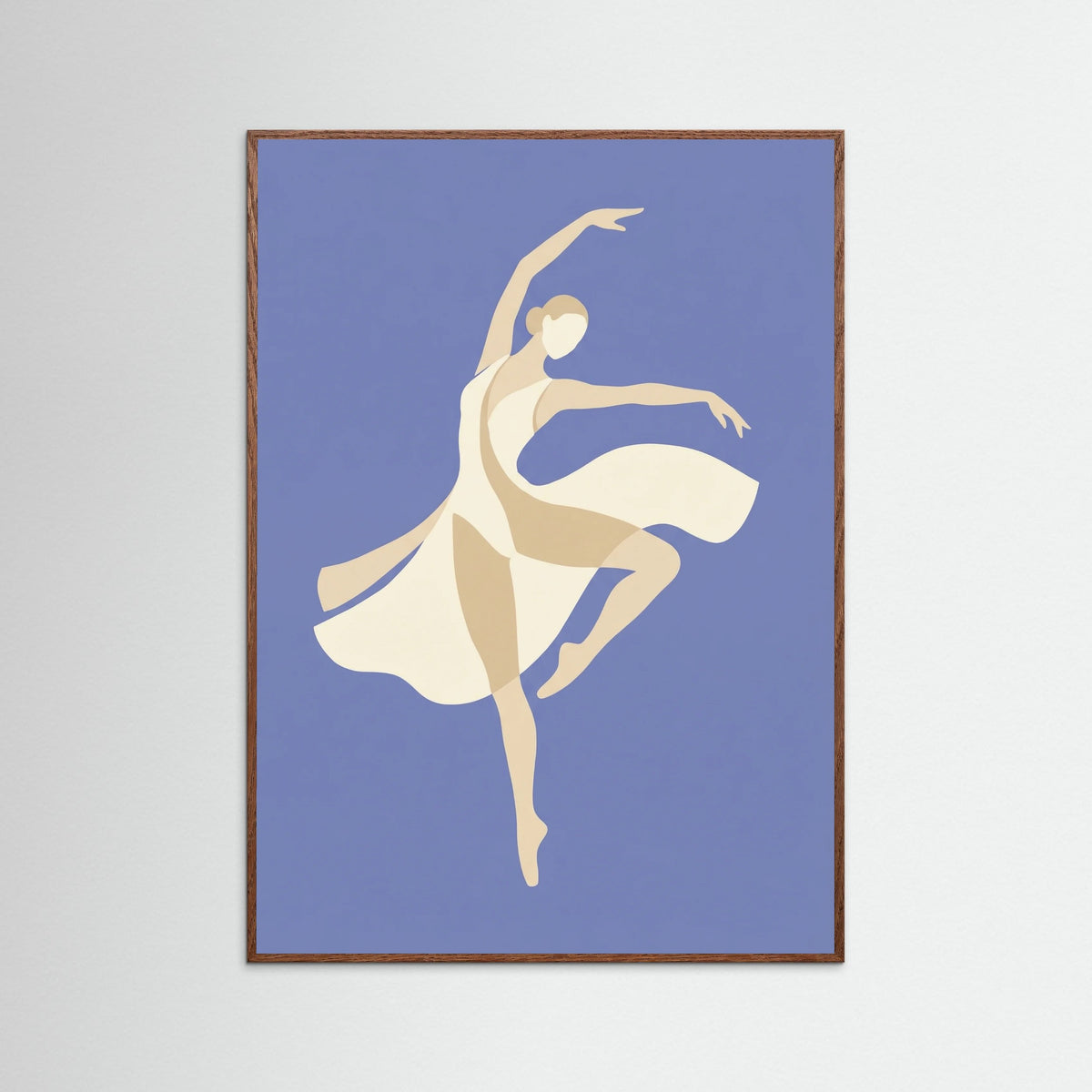 Oak Dark Serene Cutout Figure