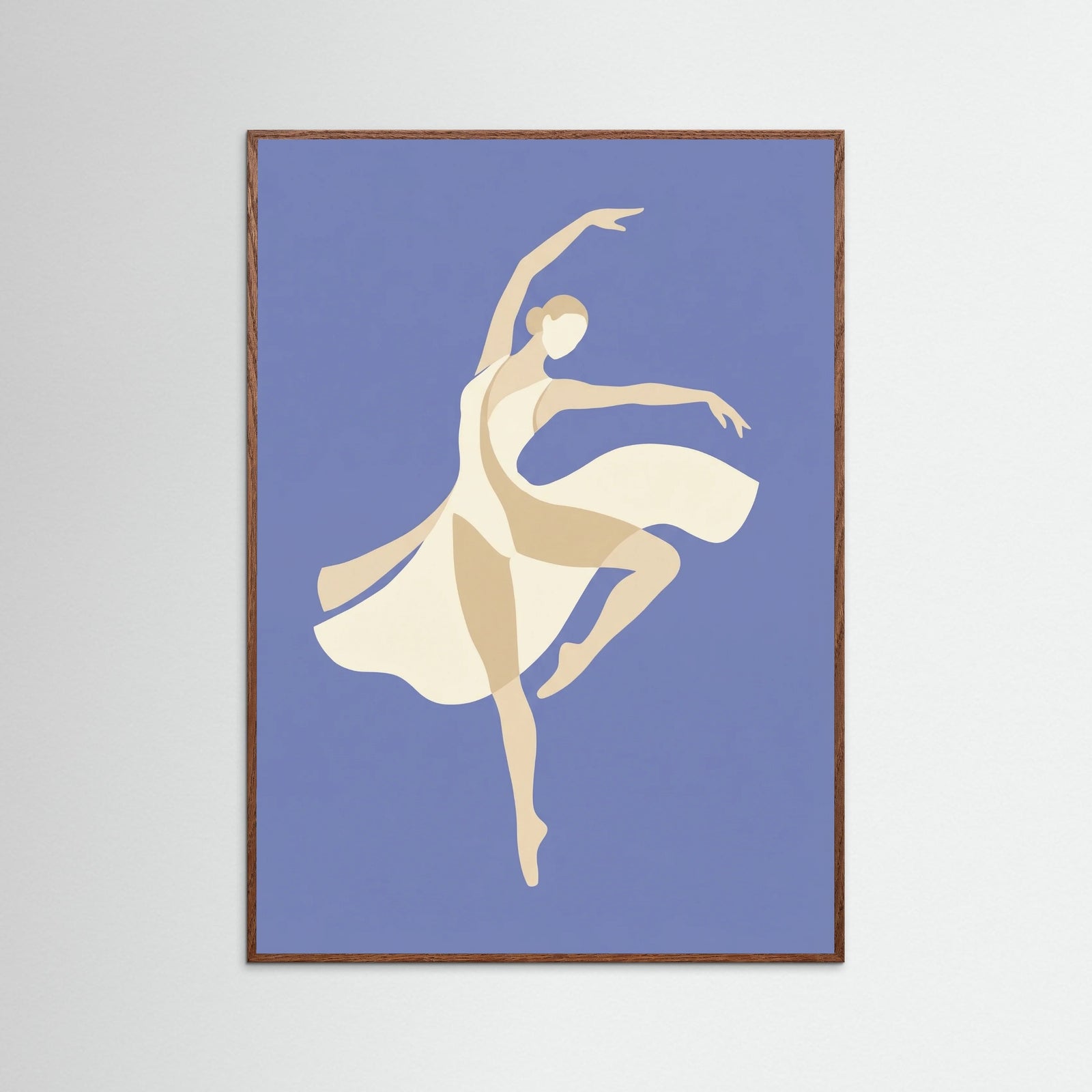 Oak Dark Serene Cutout Figure