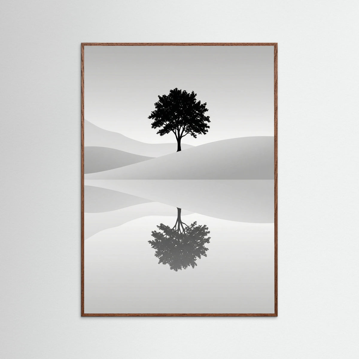 Oak Dark Serene Reflection