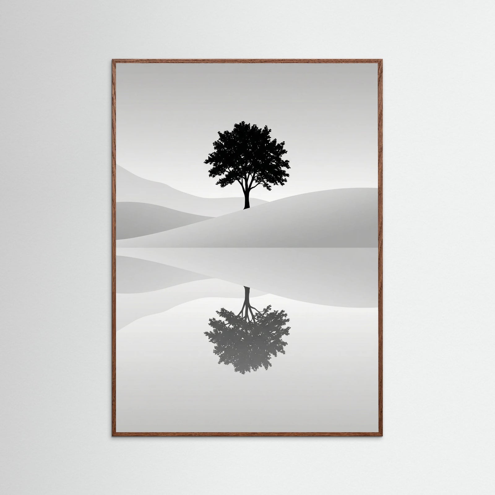 Oak Dark Serene Reflection