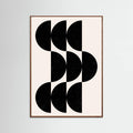 Oak Dark Shape By Cats and Dotz 30 X 42 Inches Textured Black Poster