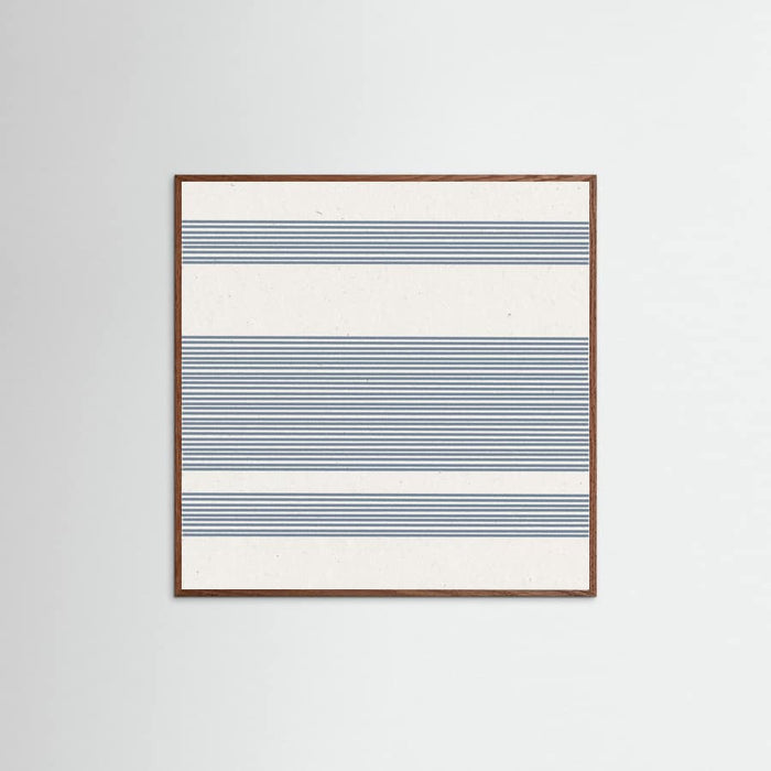 Simple Blue Lines Pattern Poster – poster en kunstdruk