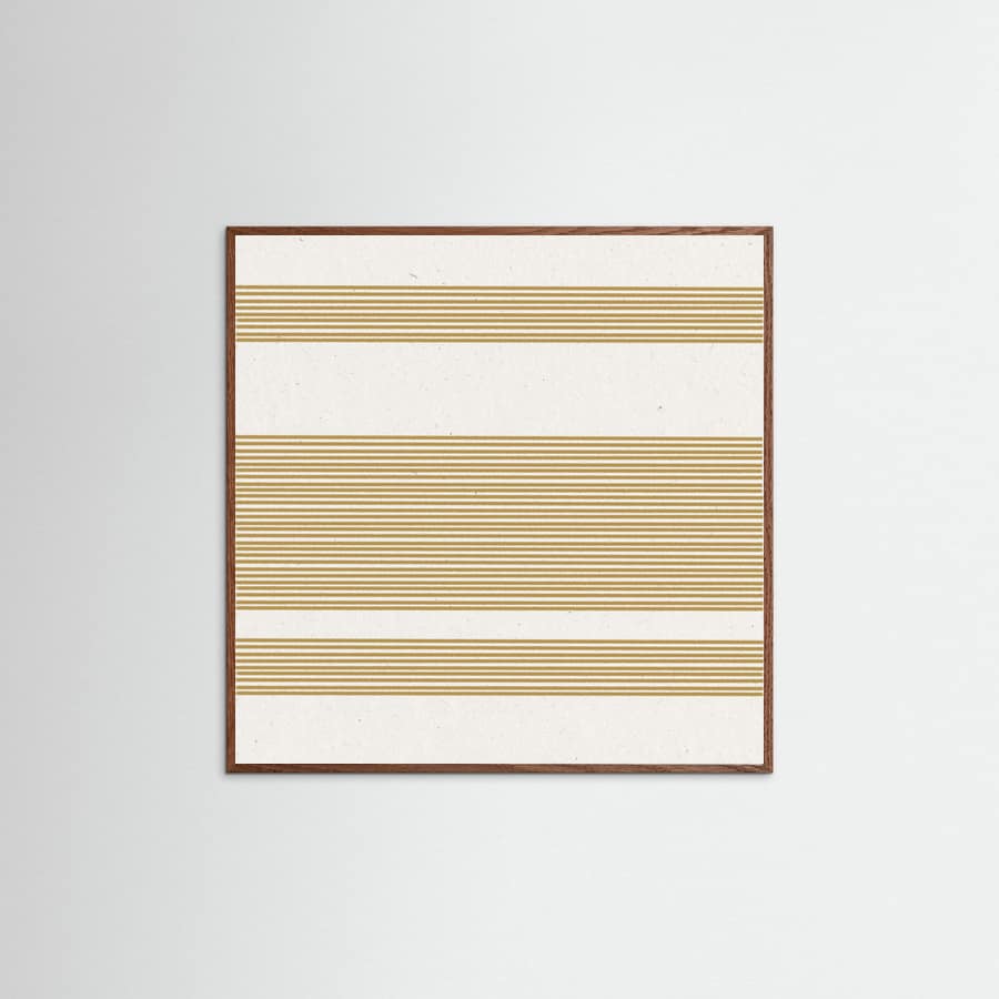 Poster Simple Yellow Lines Pattern – poster e stampa artistica