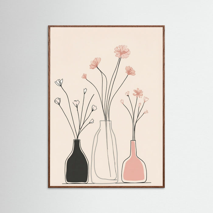 Oak Dark Soft Floral Arrangement