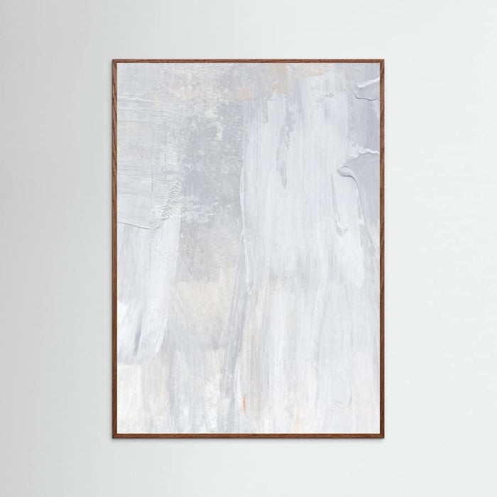 Soft Muted Gray Brushstrokes Poster – Poster und Kunstdruck