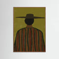 Southwester Man with Hat Poster – plakat og kunsttryk