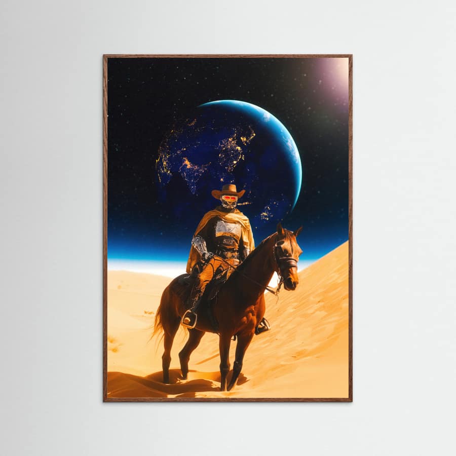 Oak Dark Space Cyborg Poster