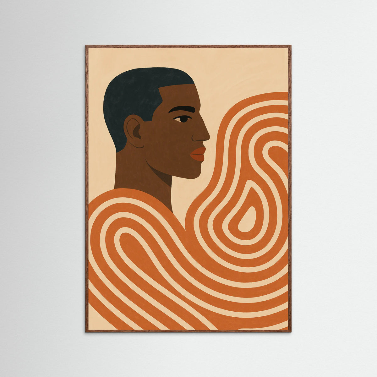 Oak Dark Spiral Elegance