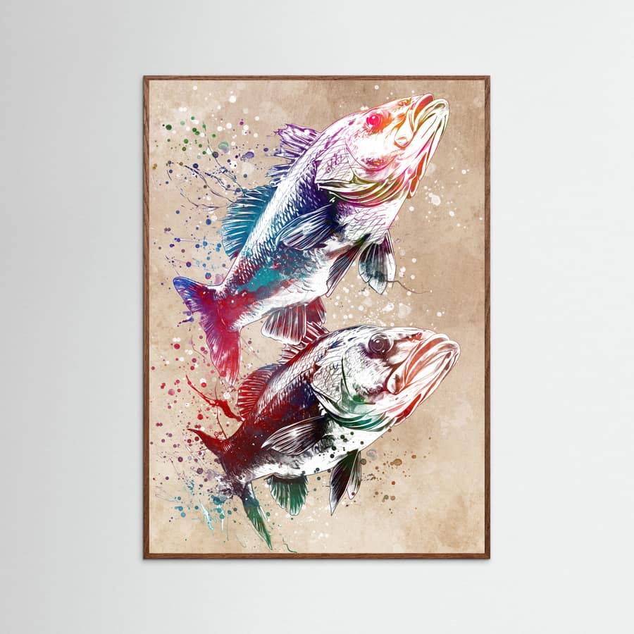 Sport Fishing 1 Poster – Poster und Kunstdruck
