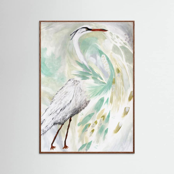 Spring Egret Poster – poster och konsttryck