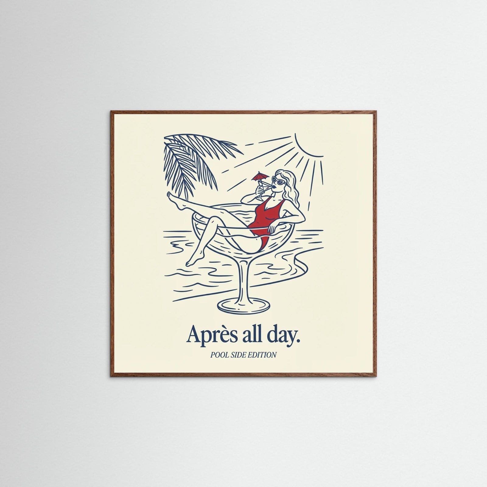 Oak Dark Square Aprs Chic