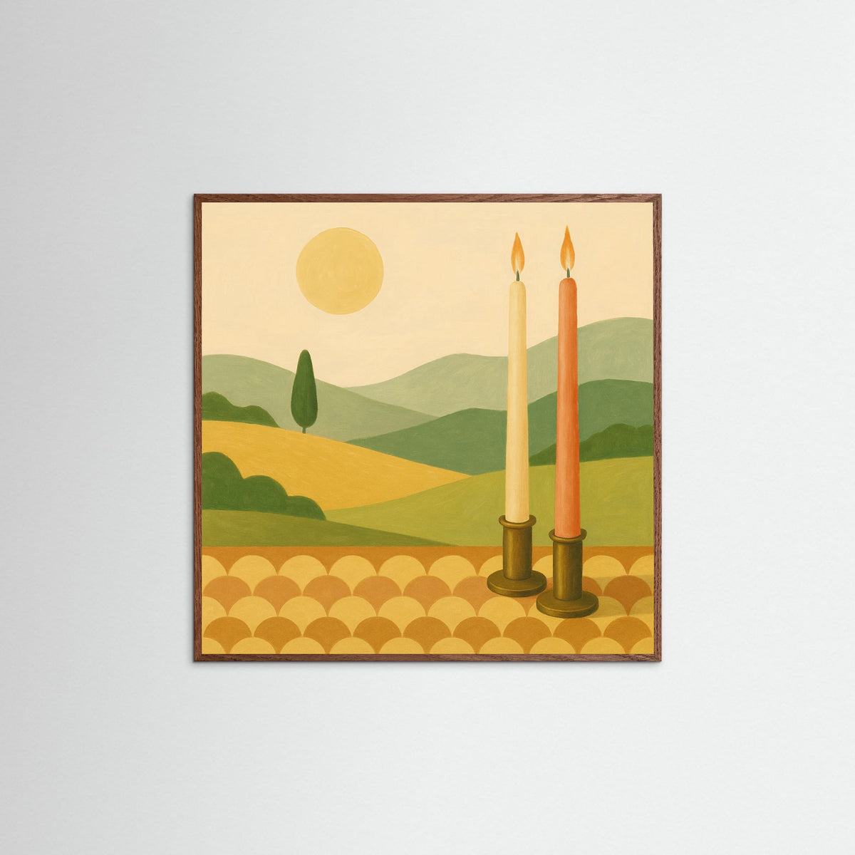 Oak Dark Square Blooming Huescape