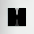 Oak Dark Square Blue Aperture