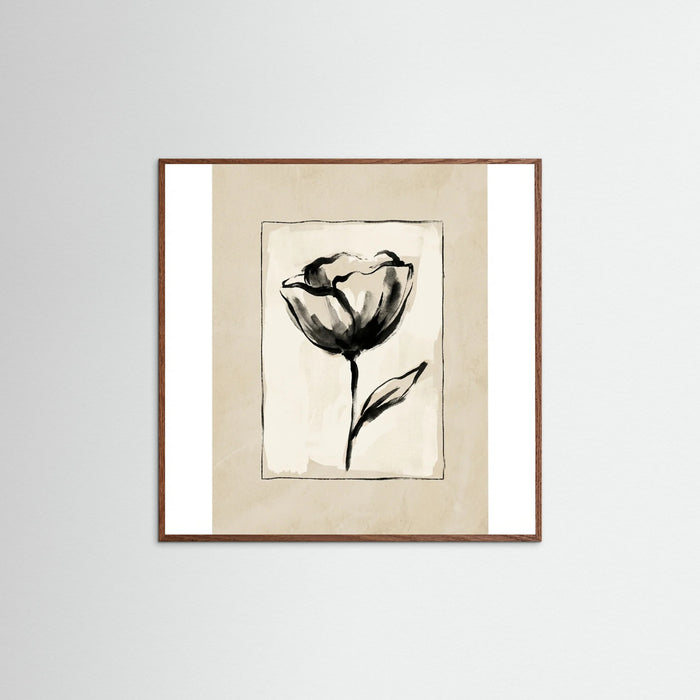 Oak Dark Square Botanical Sketch