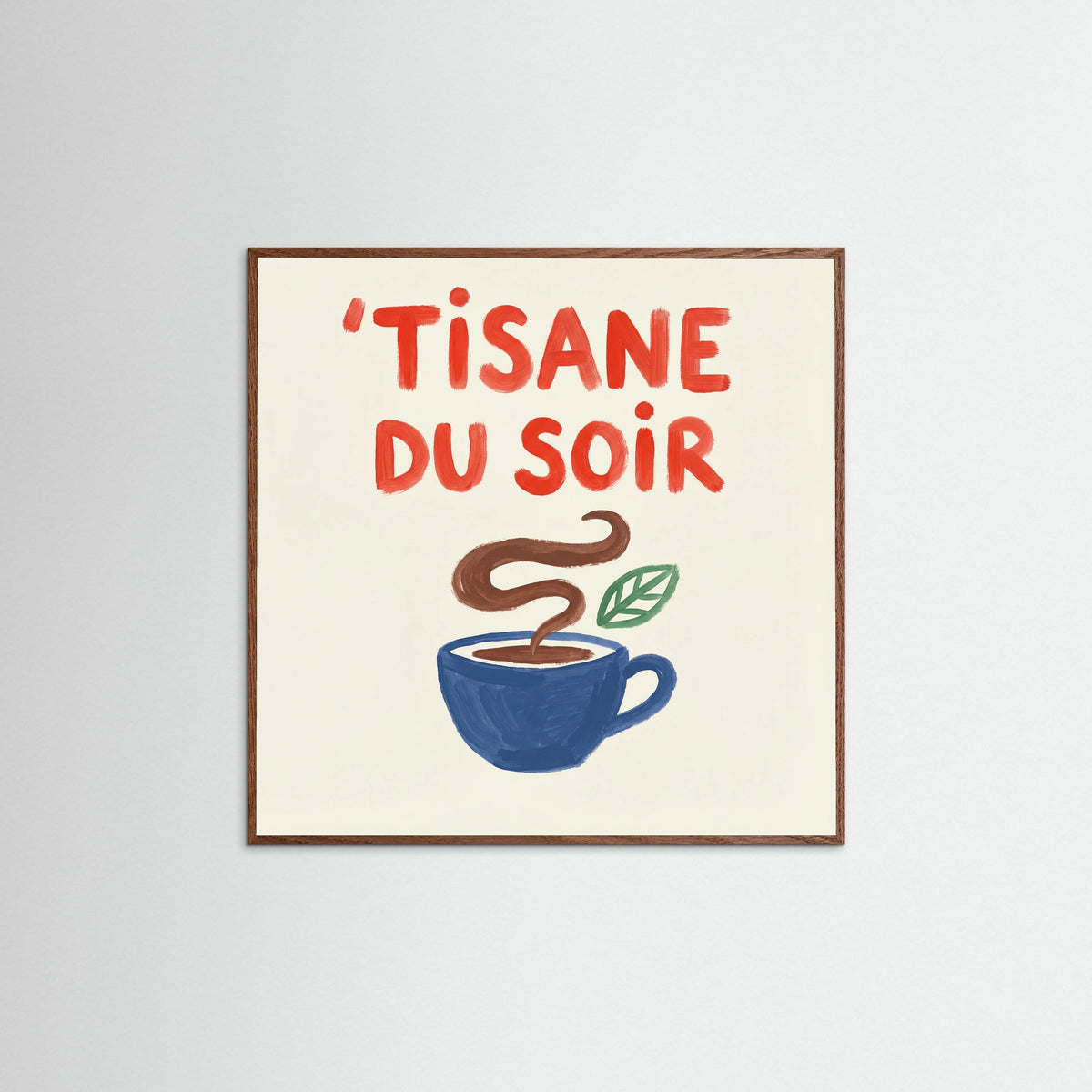 Oak Dark Square Caf Con Leche