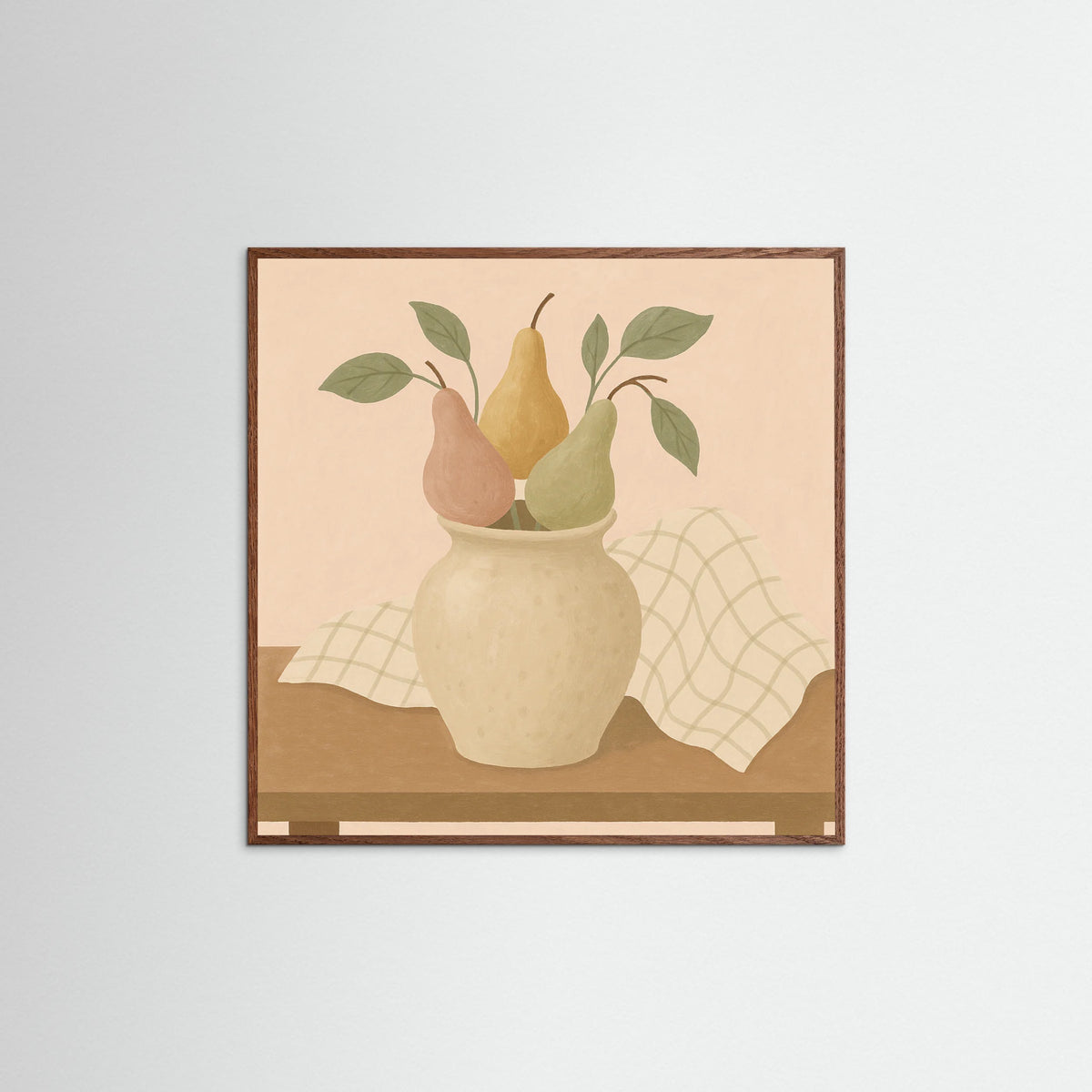 Oak Dark Square Candlelit Aura