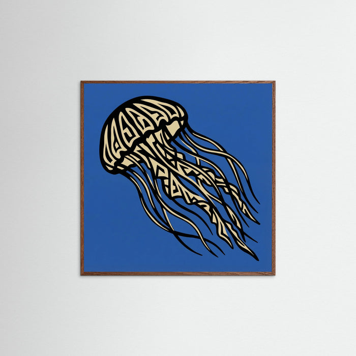 Oak Dark Square Coastal Crustacean