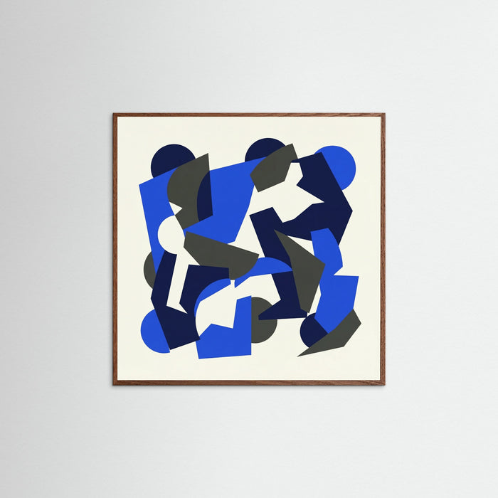 Oak Dark Square Cobalt Segments