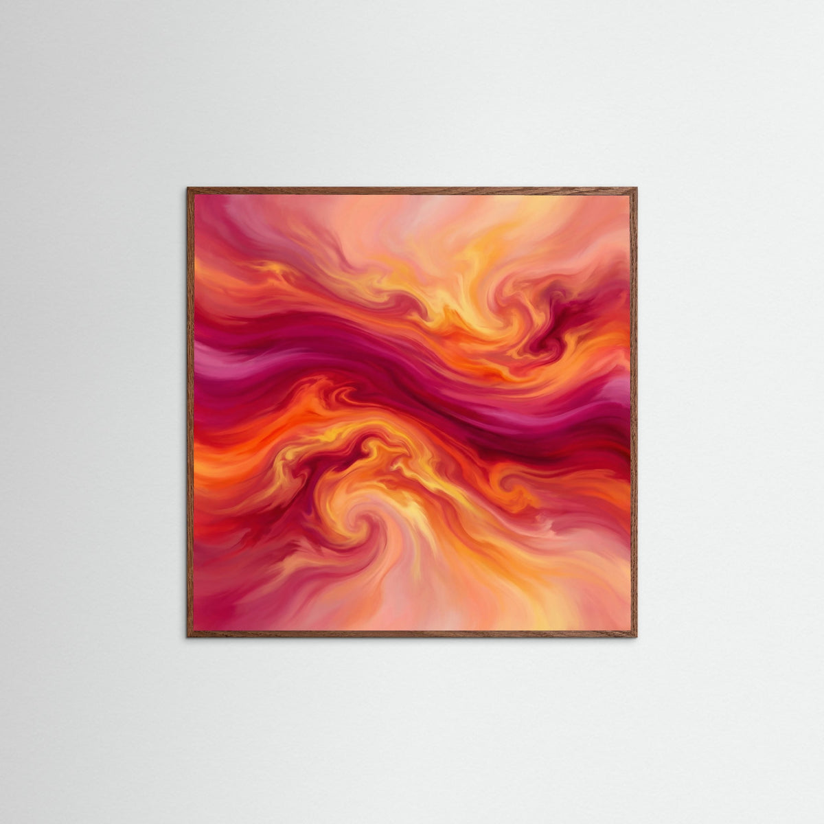 Oak Dark Square Crimson Vortex