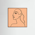 Oak Dark Square Elegant Silhouette
