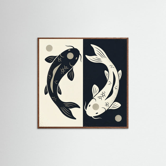 Oak Dark Square Feline Embrace