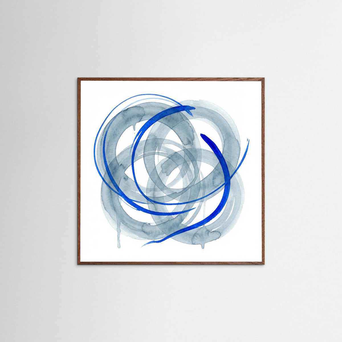 Oak Dark Square Fluid Blue Embrace