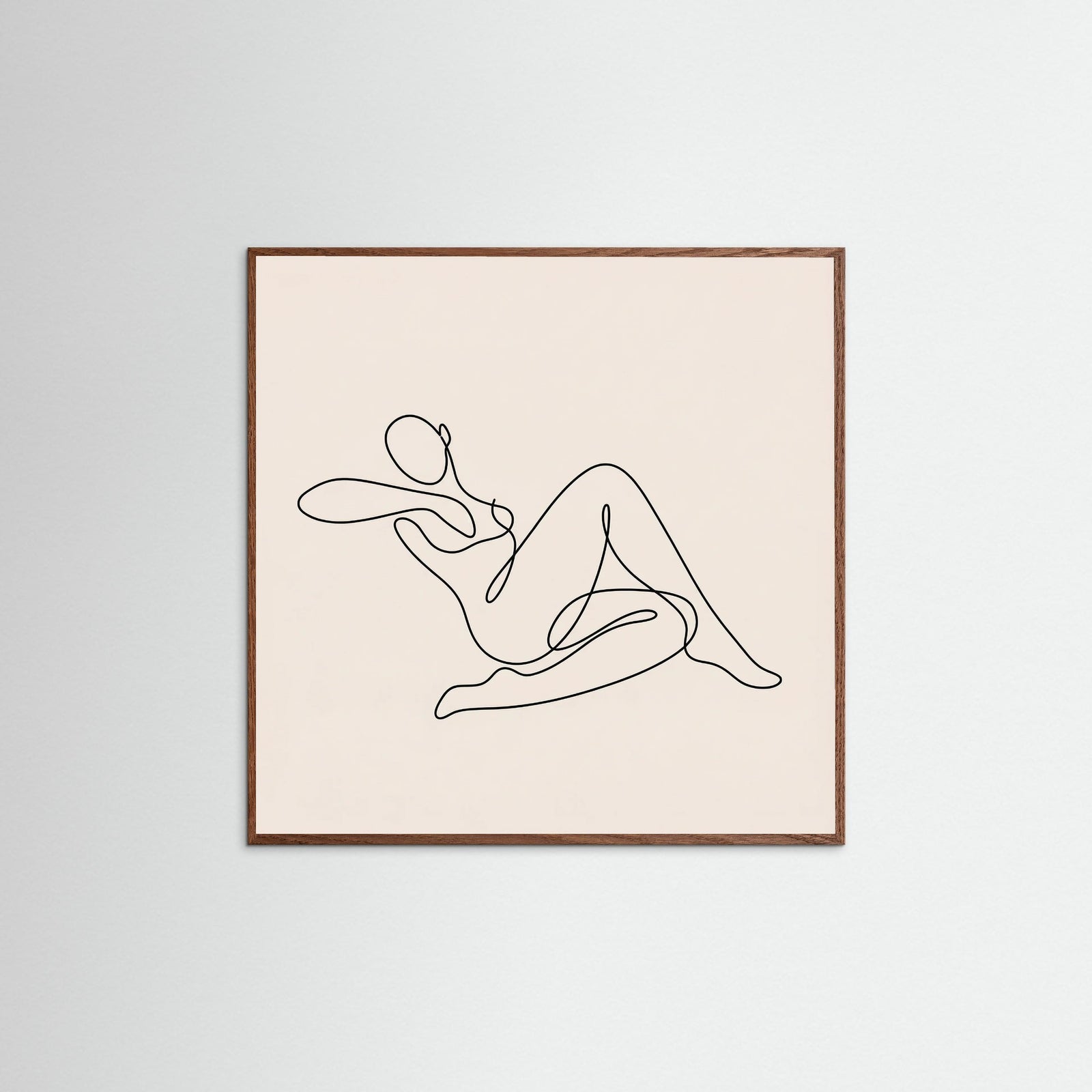 Oak Dark Square Fluid Lines