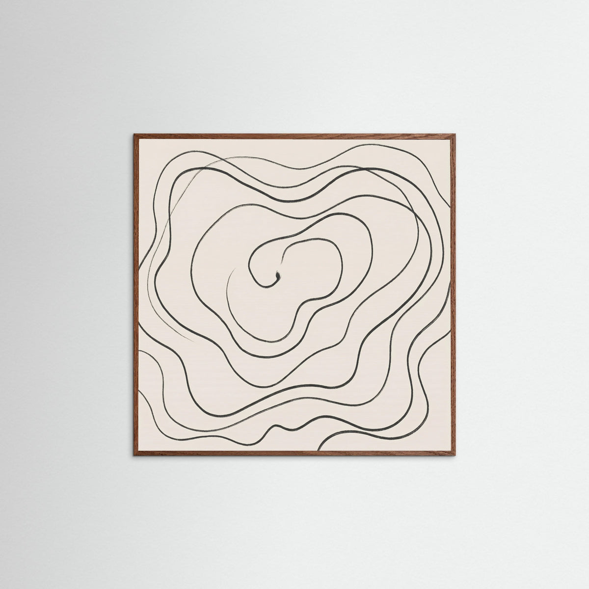 Oak Dark Square Fluid Traces