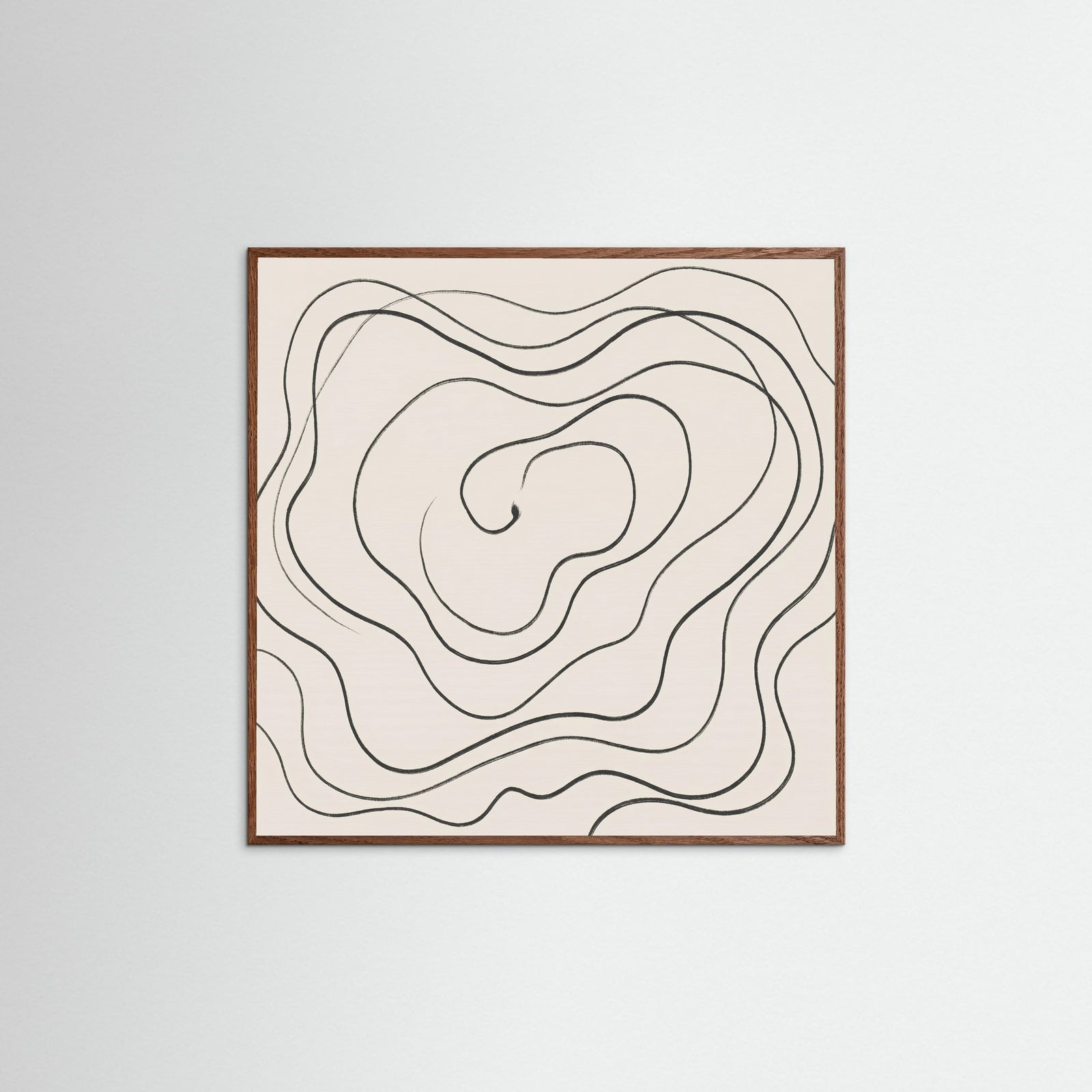 Oak Dark Square Fluid Traces