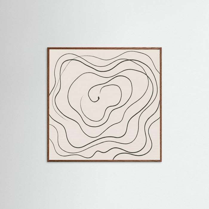 Oak Dark Square Fluid Traces