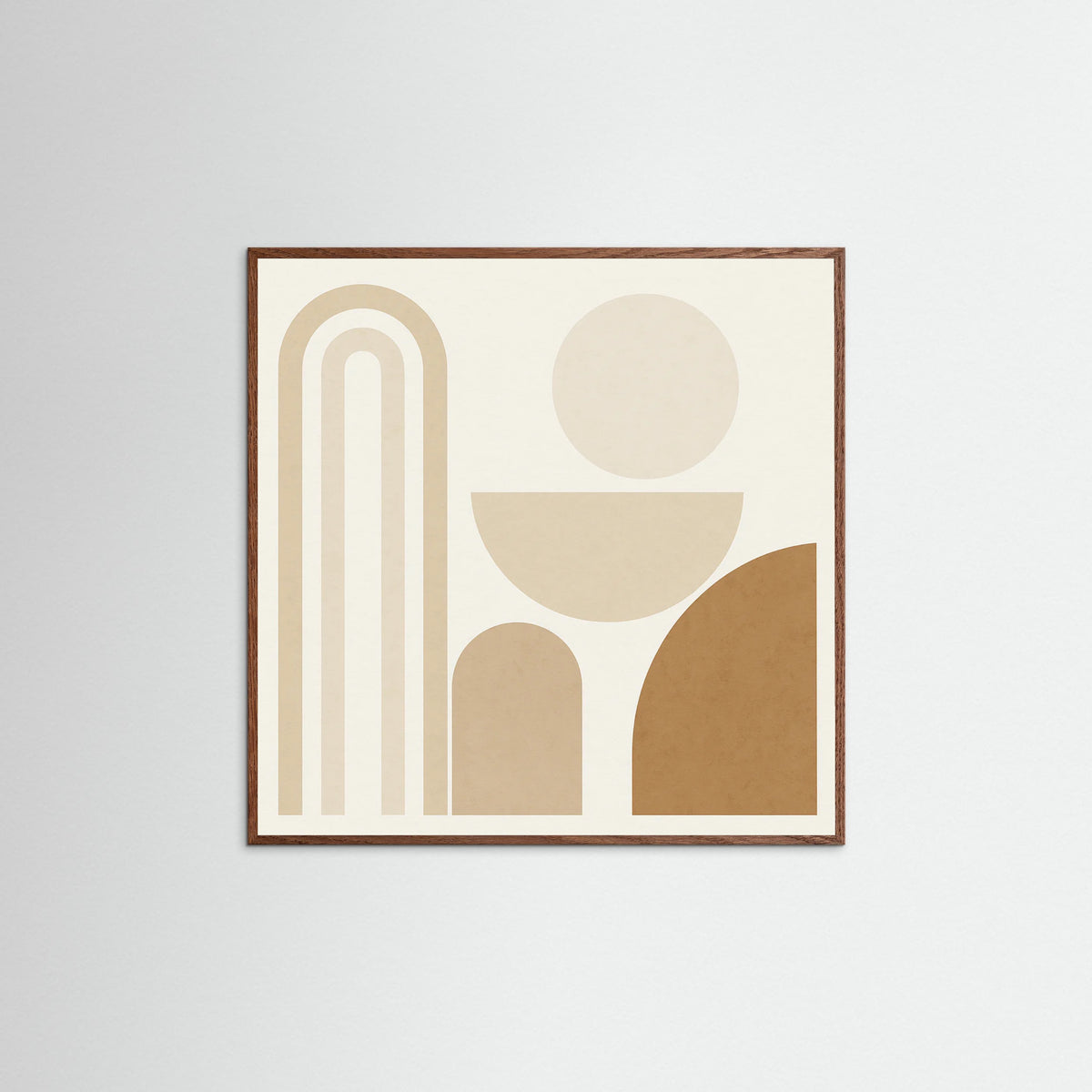 Oak Dark Square Gentle Lines