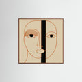 Oak Dark Square Geometric Face