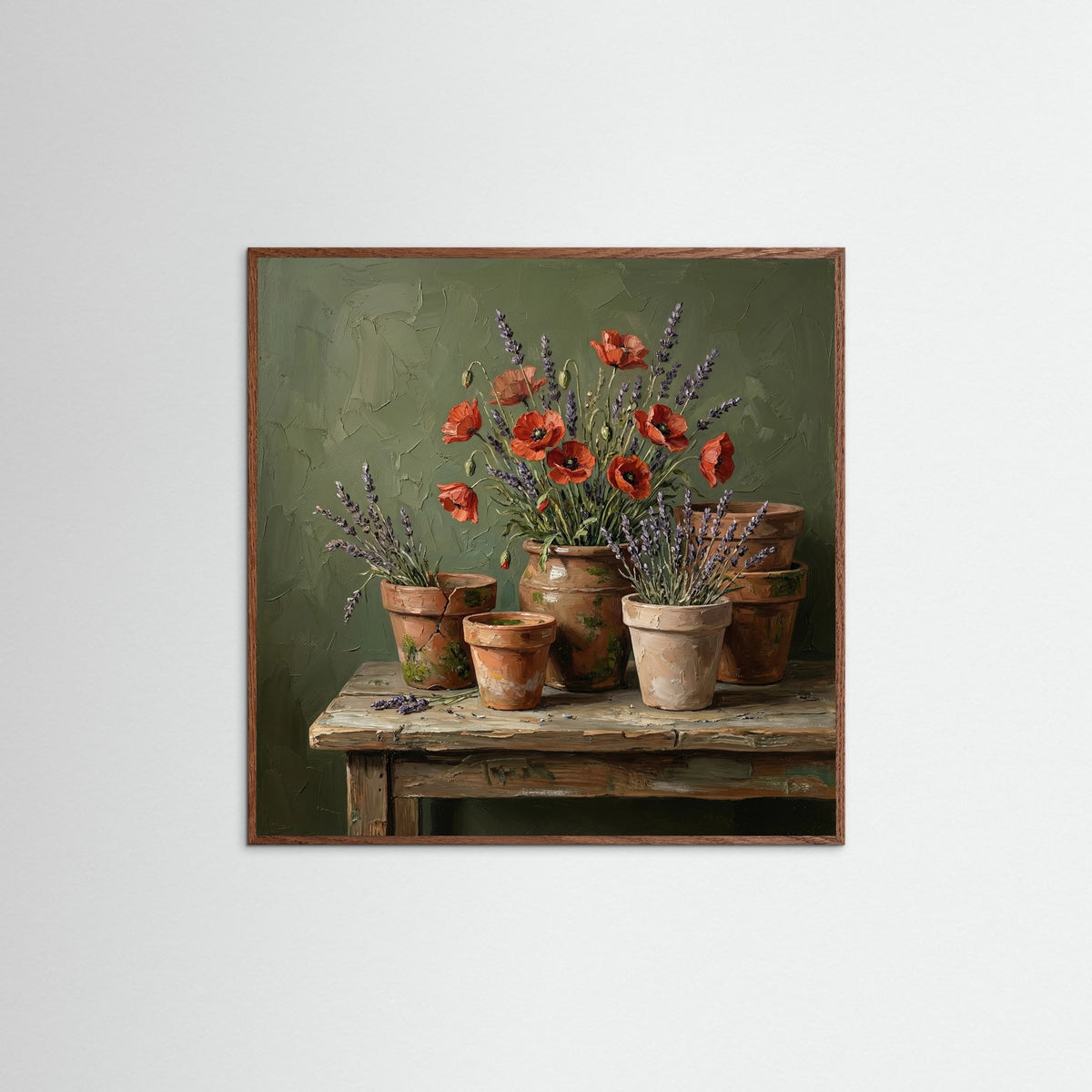 Oak Dark Square Harvest Maiden