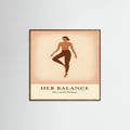 Oak Dark Square Her balance
