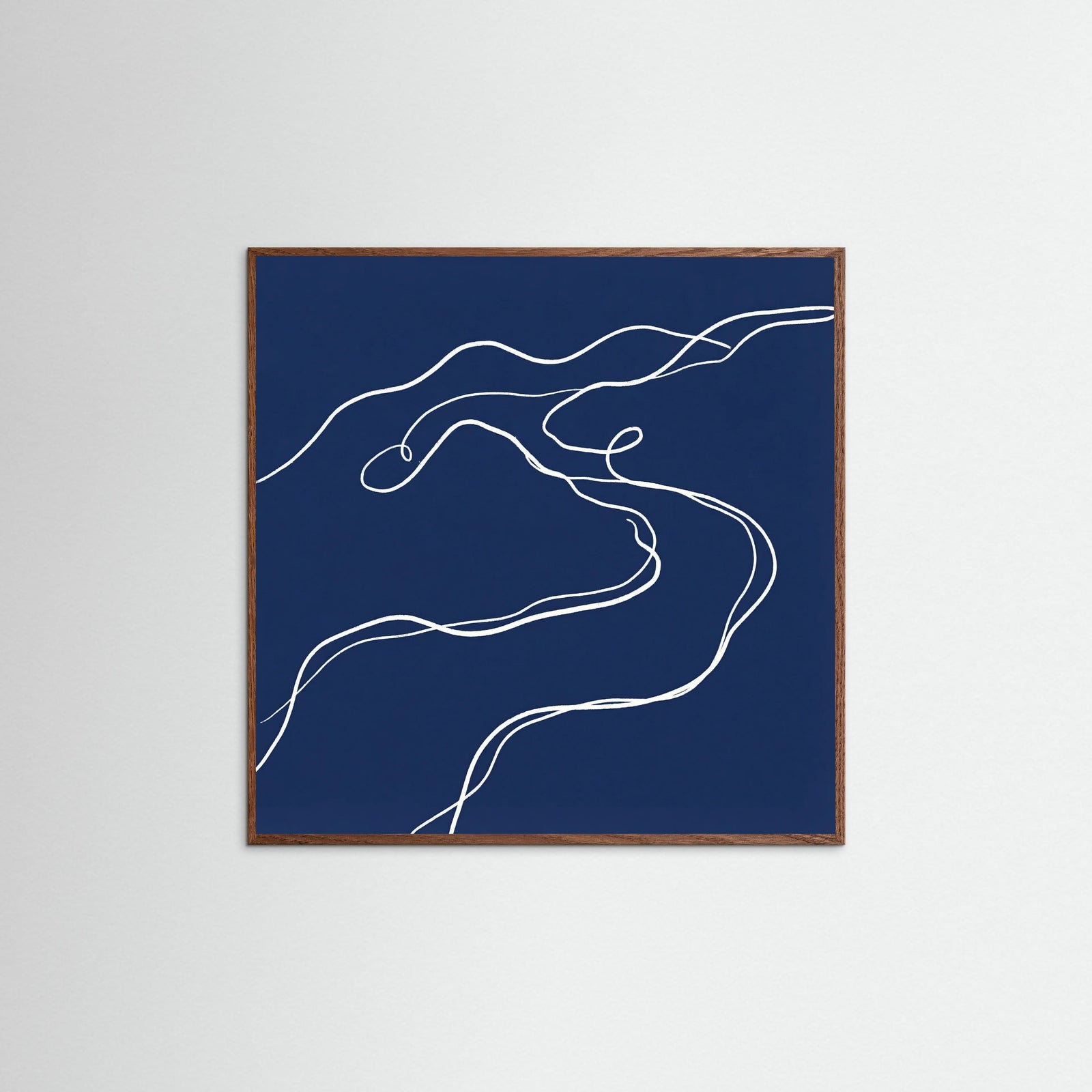 Oak Dark Square Indigo Form