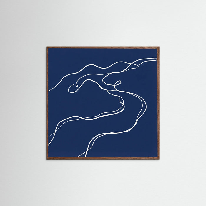 Oak Dark Square Indigo Form