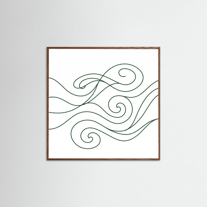 Oak Dark Square Midnight Flow