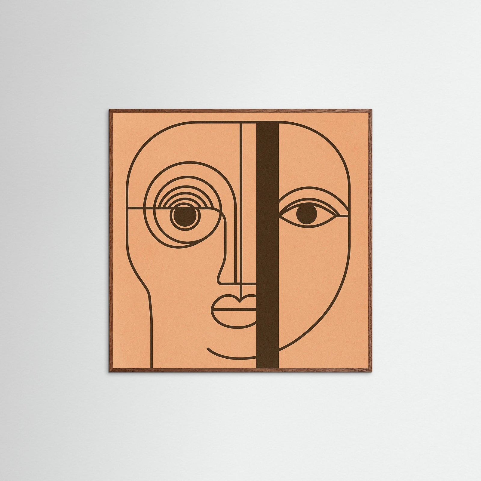 Oak Dark Square Monochrome Mystic