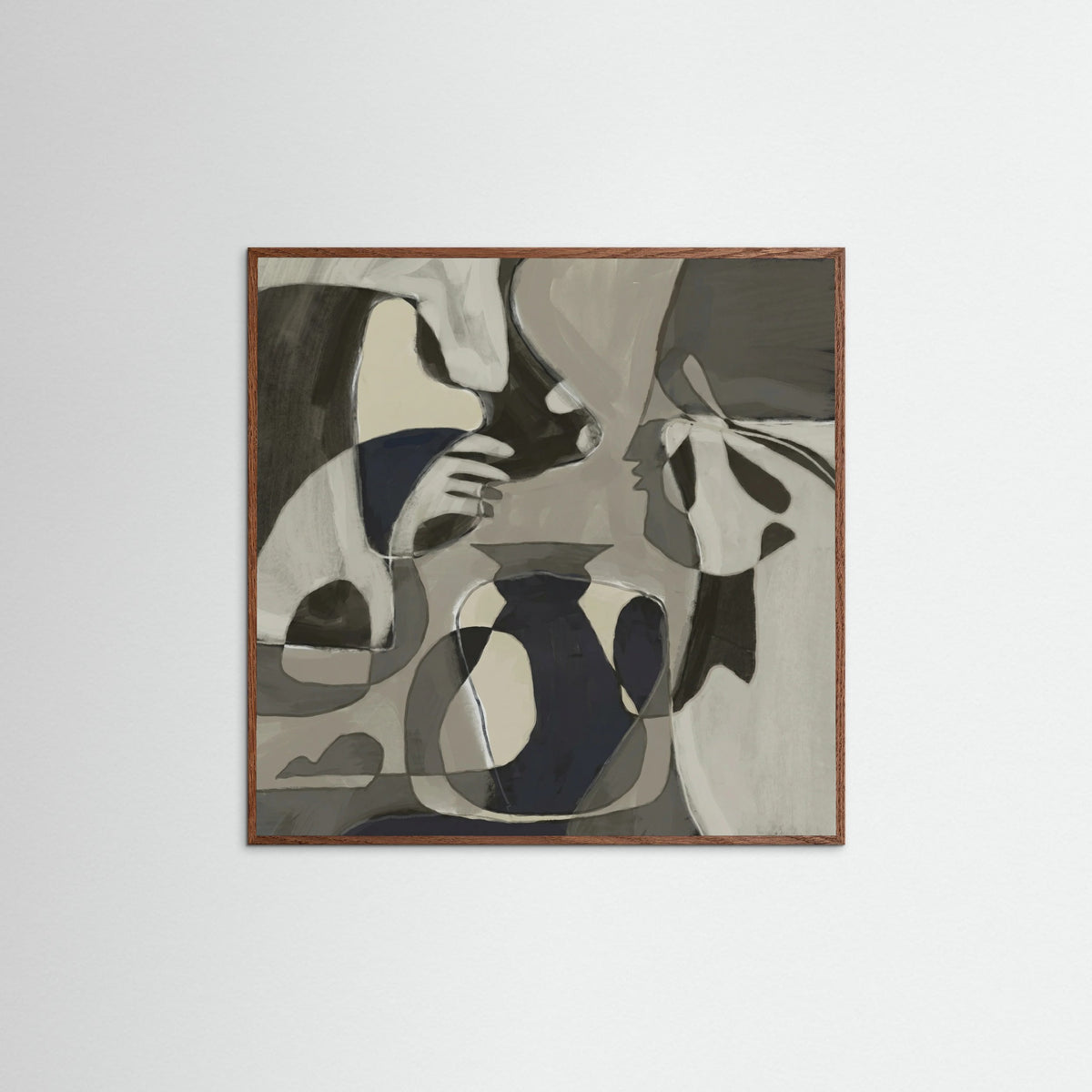 Oak Dark Square Muted Organic Forms