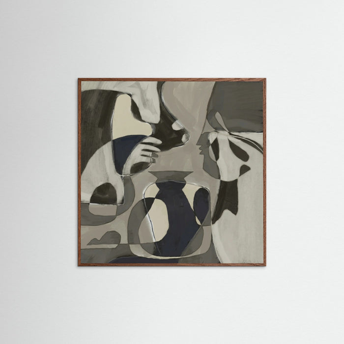 Oak Dark Square Muted Organic Forms