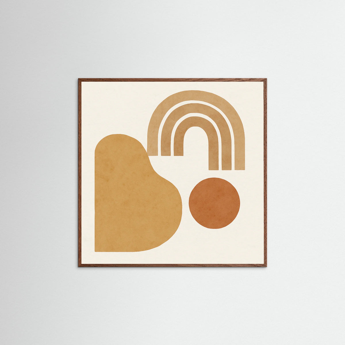 Oak Dark Square Natural Waves