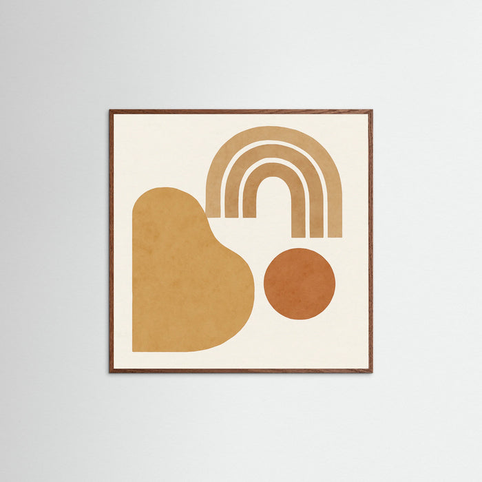 Oak Dark Square Natural Waves